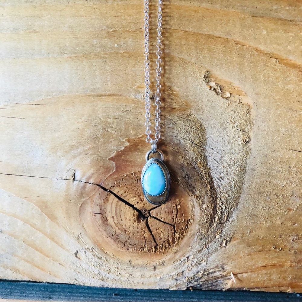 Hand-crafted Larimar Pendant